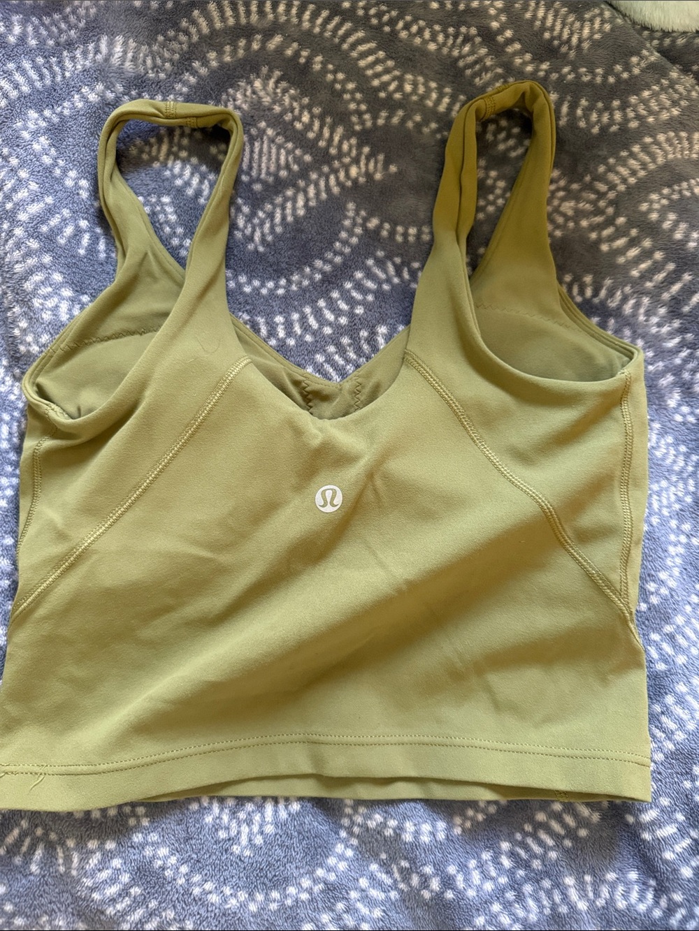 lululemon athletica Olive Green Seamless Support Sports Bra